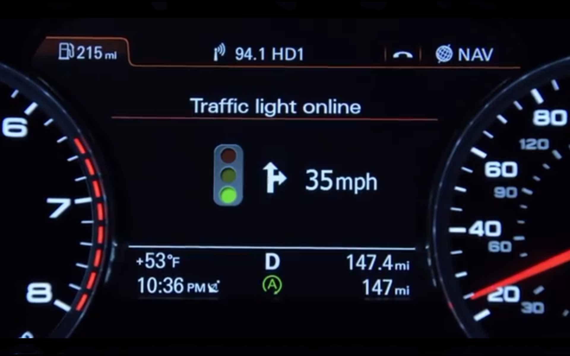 Audi Traffic Light Assistance