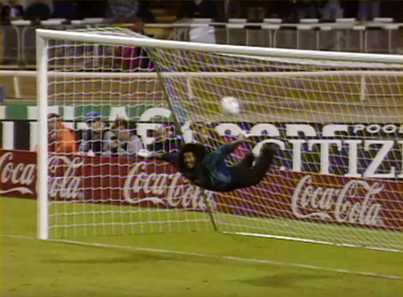 Goalkeeper René Higuita's Incredible Scorpion Kick (1995)