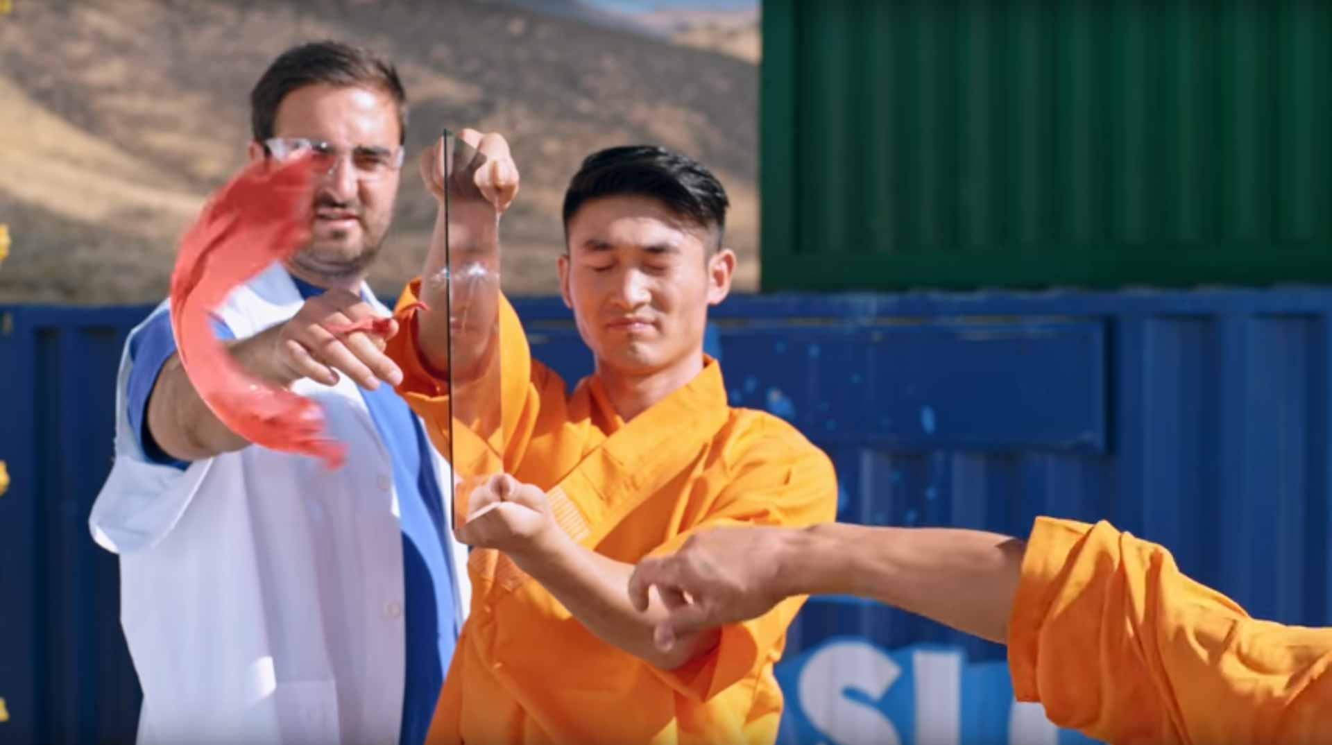 Throwing A Needle Through Glass In Super Slow Motion