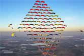 104 Skydivers - New Canopy Diamond Formation World Record