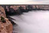 Amazing Weather Event - A Cloud Inside The Grand Canyon
