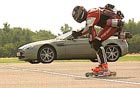 Aston Martin vs Roller-Skating Jet-Man