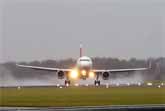 Attempting To Land Sideways With A Very Strong Wind At Amsterdam Airport