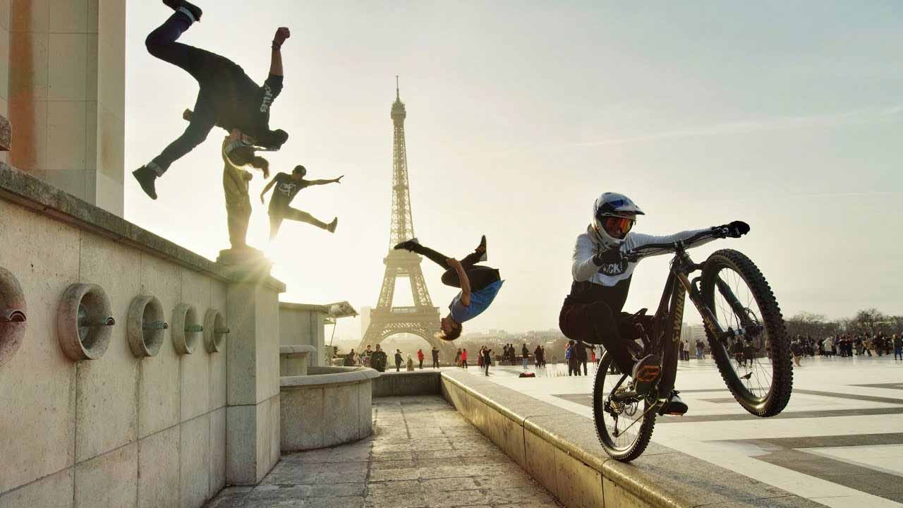 Bike Vs Parkour from London to Paris!
