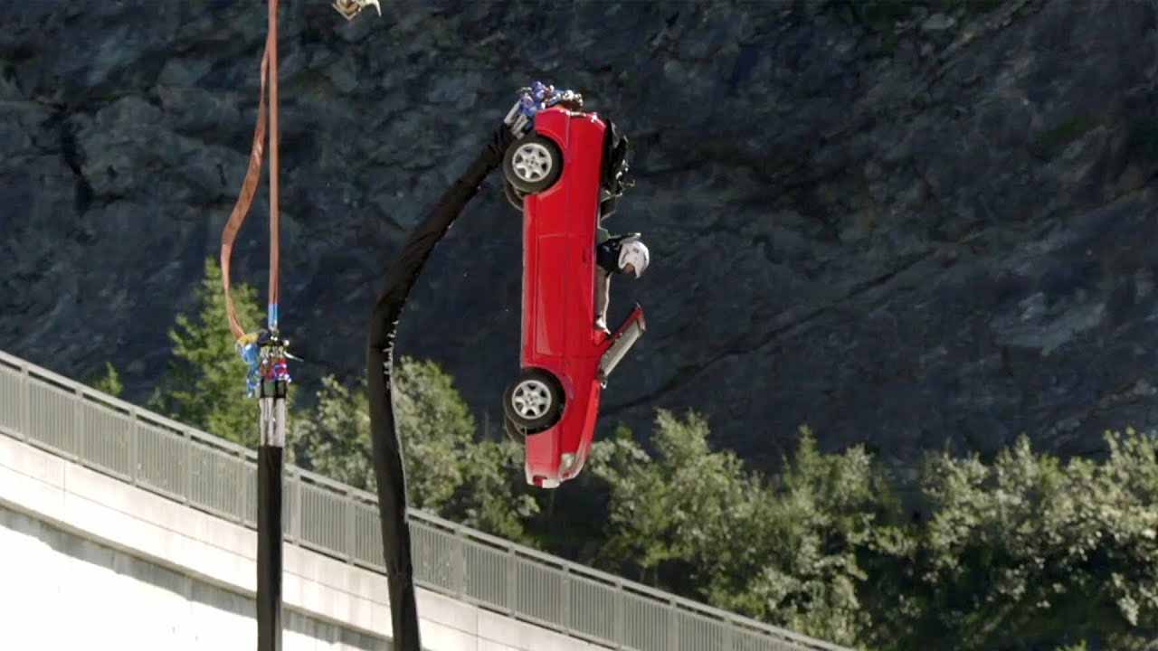 Bungee Jumping In A Car Off A Dam Top Gear