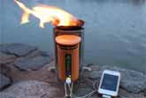 Camp Stove Generates Electricity For USB Charging