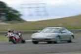 Porsche vs. Motorcycle