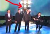 Celine Dion Surprises Canadian Tenors During Their Performance Of 'Hallelujah'