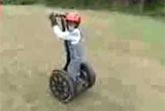 Chimpanzee Rides Segway