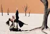 Dancing In The Desert In Namibia
