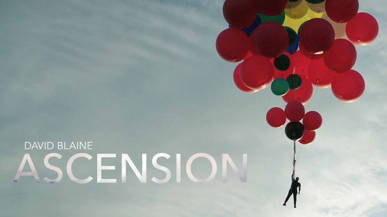 David Blaine Goes Up 25,000 Feet Hanging Onto Helium Balloons