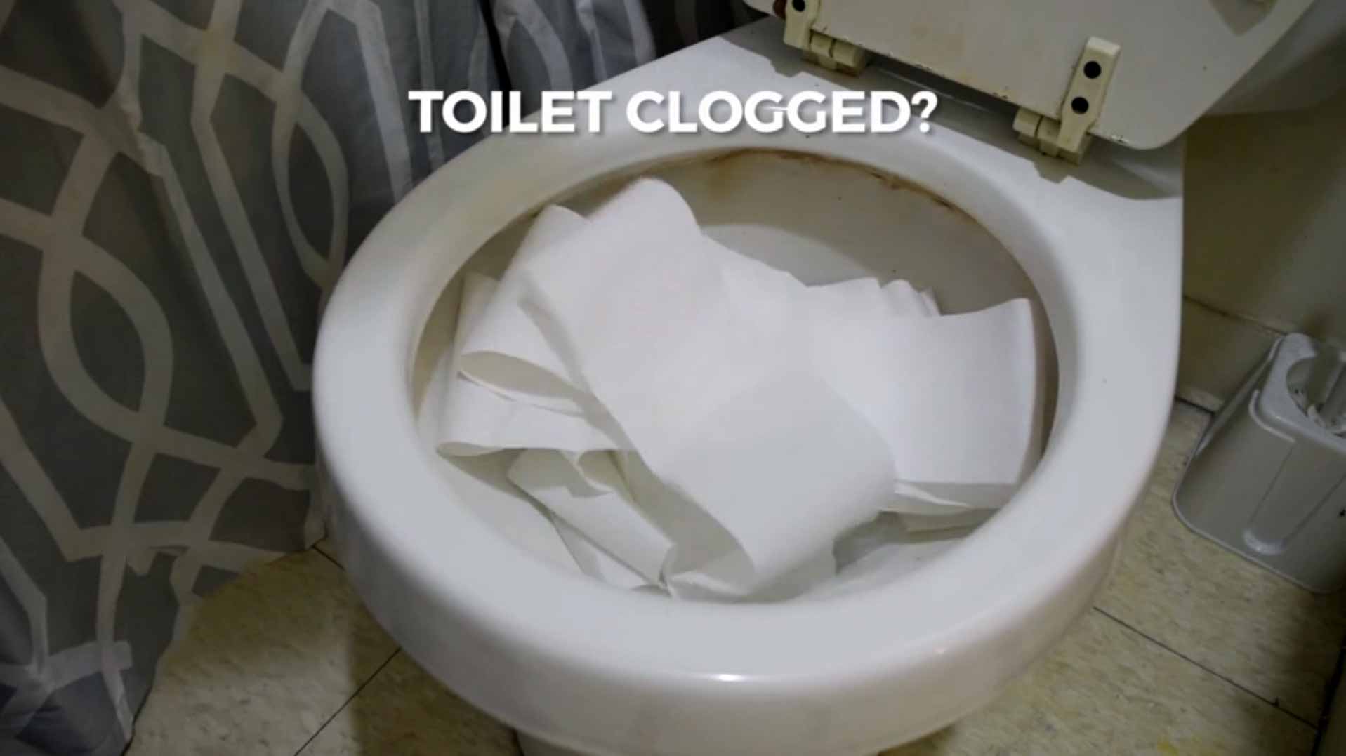 Easy way to unclog a toilet