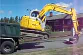 Excavator Unloading