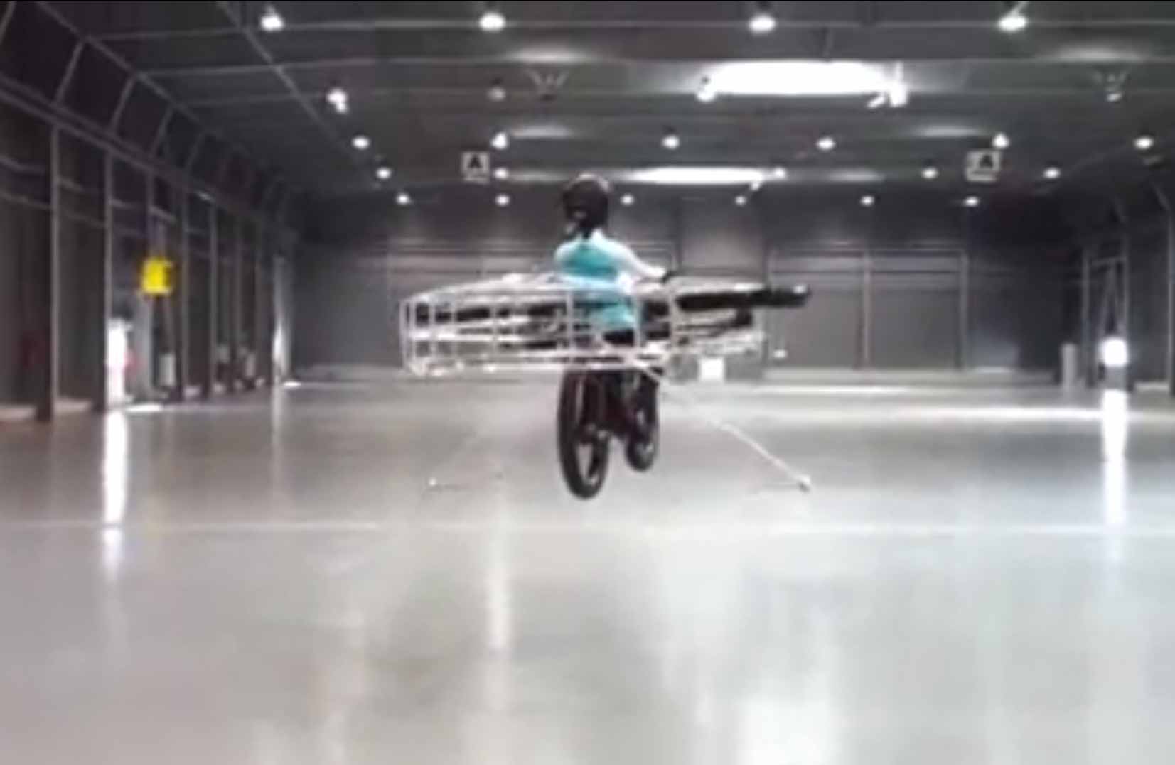 flying bicycle with wings