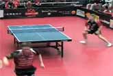 No-Look Ping Pong Shot