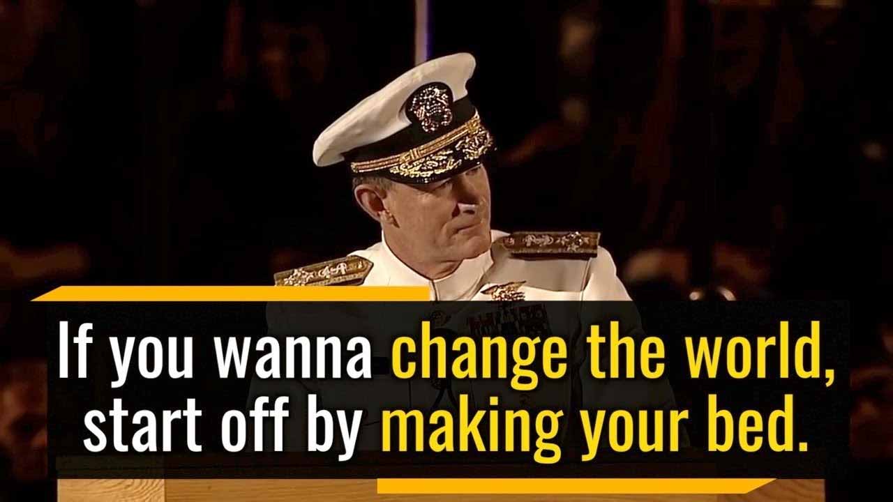 admiral mcraven commencement speech make your bed