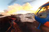 Interactive 360� Video From A Helicopter Flying Over Four Erupting Volcanoes 