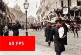 Moscow, Tverskaya Street in 1896 - Color 60fps