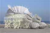 Moving Sculptures On The Beach