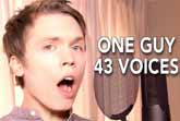 One Guy Impersonates 43 Different Singers And Totally Nails It