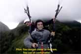 Paraglider Pilot And Tourist Get Lost Inside Cloud