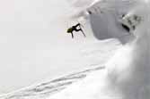 Skier Employs A Backflip To Outrun Avalanche