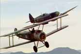 1916 Sopwith Camel And 1936 Spitfire Flying In Formation