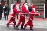 Triple Santa Claus - Street Dance Performance - Milano (Italy)