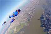 Wingsuit Flying Over Manhattan