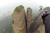 Wrist Cam Footage - Jeb Corliss Flying Through Narrow Mountain Gap In China
